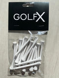 GolfX Wooden Tee 20 pk- 70mm