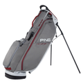 Ping Hooferlite Stand Bag | Pewter Grey Deep Red