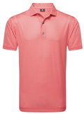FootJoy Polo Houndstooth Geo Lisle | Hibiscus