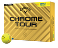 Callaway Chrome Tour Triple Track'24 Golf Ball - Yellow