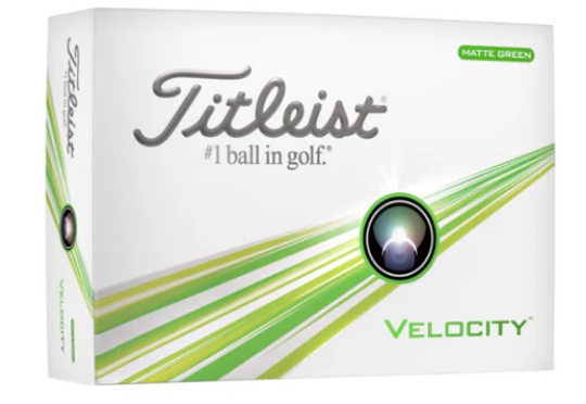 Titleist Velocity Golf Ball Matte Green