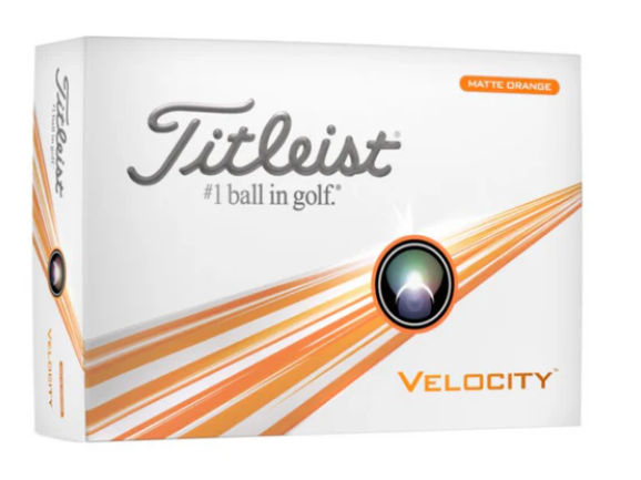 Titleist Velocity Golf Ball Matte Orange