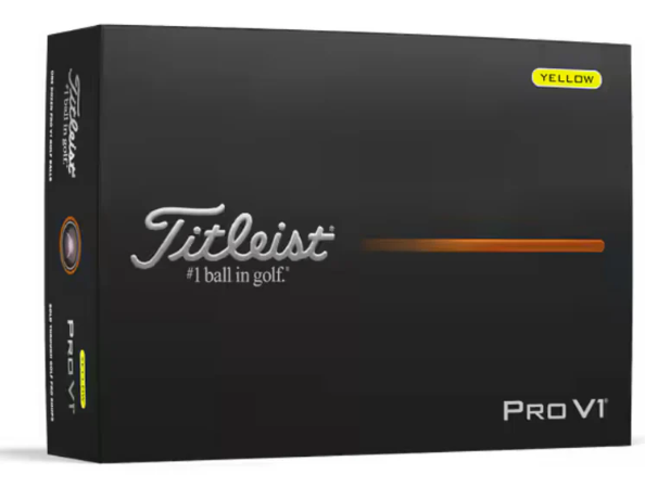 Titleist 2025 Pro V1 Golf Ball - Yellow