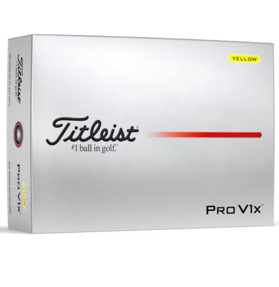 Titleist 2025 Pro V1x Golf Ball - Yellow