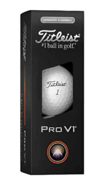 Titleist 2025 Enhanced Alignment Pro V1 Golf Ball