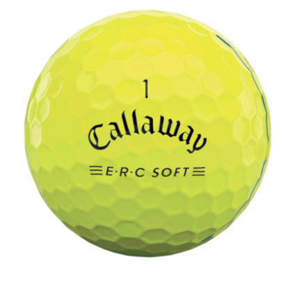 Callaway 2025 ERC Soft Triple Track Golf Ball - Yellow