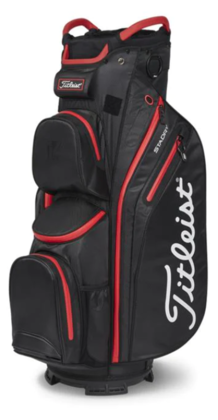 Titleist Stadry Cart 14 Bag - Black/Red