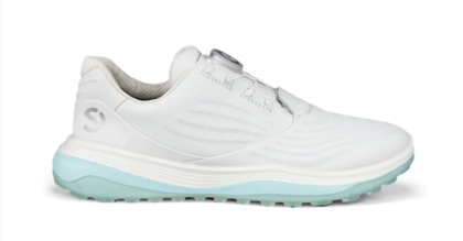 Ecco Womens LT1 BOA Golf Shoe - White / Blue