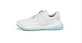 Ecco Womens LT1 BOA Golf Shoe - White / Blue