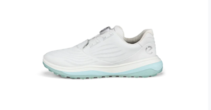Ecco Womens LT1 BOA Golf Shoe - White / Blue