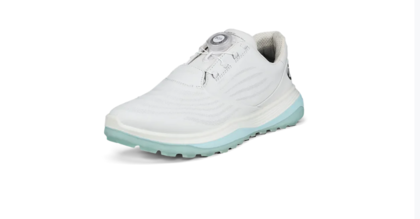 Ecco Womens LT1 BOA Golf Shoe - White / Blue