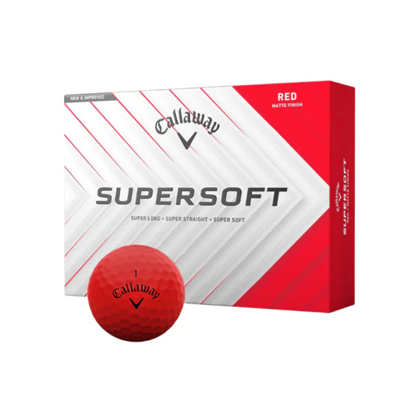 Callaway Supersoft Matte Golf Balls 2025  - Red