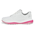 Ecco Womens LT1 Golf Shoe - White / Bubblegum