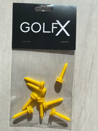 GolfX Plastic Tees 8pk- 35mm