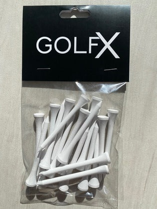 GolfX Wooden Tee 20 pk- 70mm