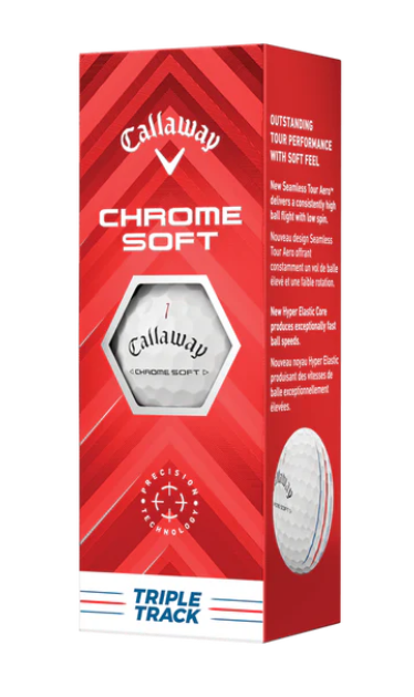 Callaway 2024 Chrome Soft Triple Track Golf Ball