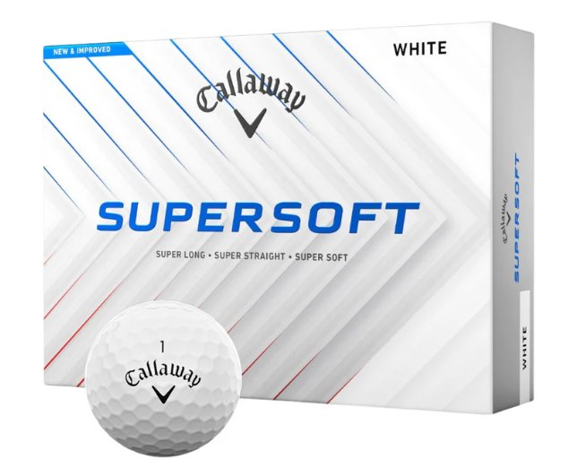 Callaway 2025 Supersoft Golf Balls- White