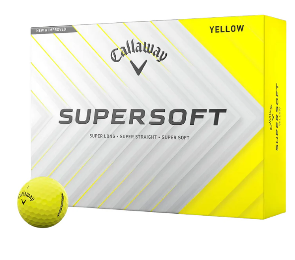 Callaway Supersoft Matte Golf Balls 2025  - Yellow