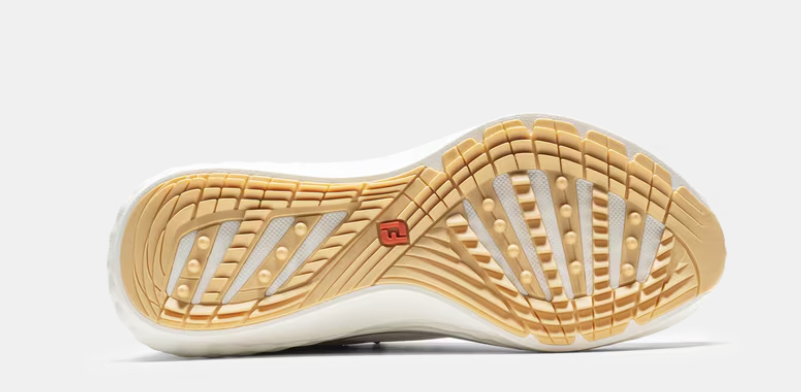 FootJoy Quantum Textile Womens Shoe - Lucent White / Hot Coral / Asphalt