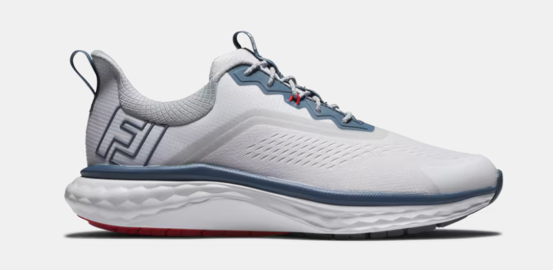 FootJoy Quantum Textile Mens Shoe - White Blue Red