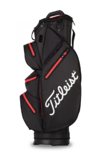 Titleist Stadry Cart 14 Bag | Black/Red