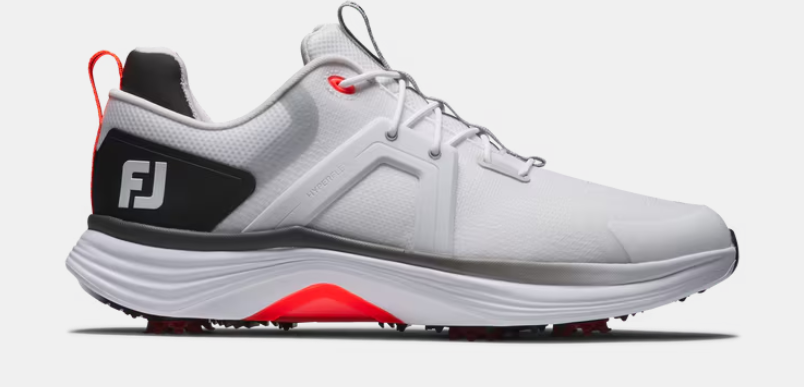 FootJoy Hyperflex Mens Shoe |  White Black Red