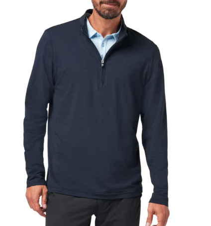 Travis Mathew The Heater Quarter Zip | Black