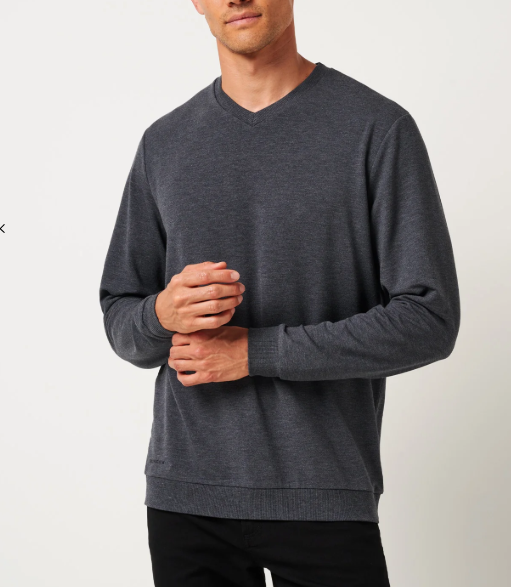 Travis Mathew Amenities  V Neck | Grey
