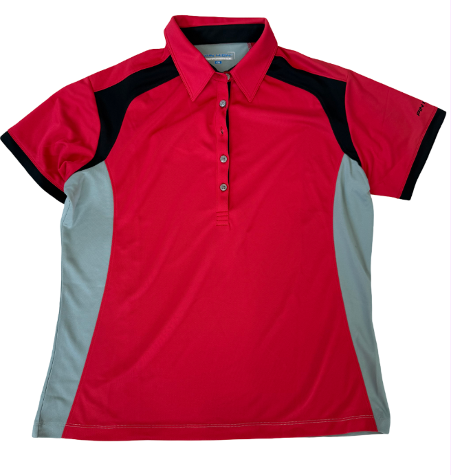 Pin High Ladies Polo | Charla  Red