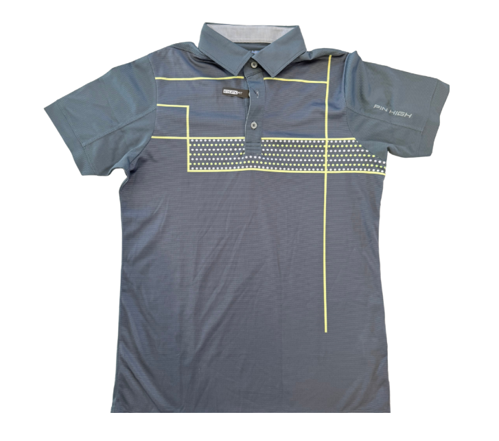 Pin High Mens Polo | Walden Grey