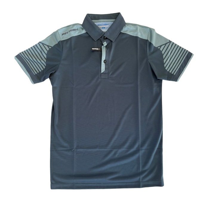Pin High Mens Polo | Andrew Dark Slate