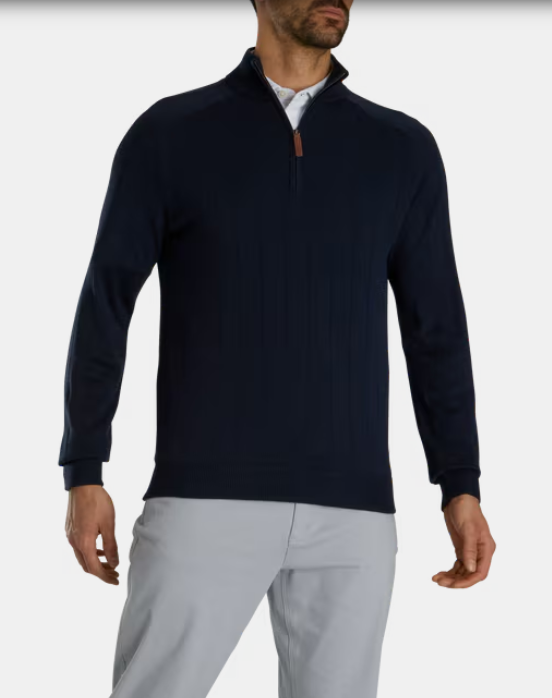 FootJoy Drop Needle Pullover | Navy