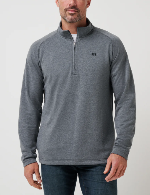 Travis Mathew Upgraded Quarter Zip | Grey