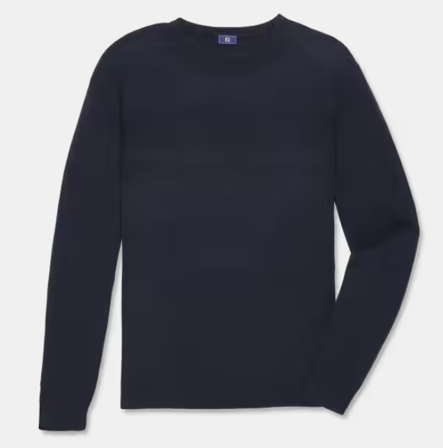 FootJoy Tonal Block Crewneck | Navy