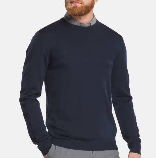 FootJoy Tonal Block Crewneck | Navy