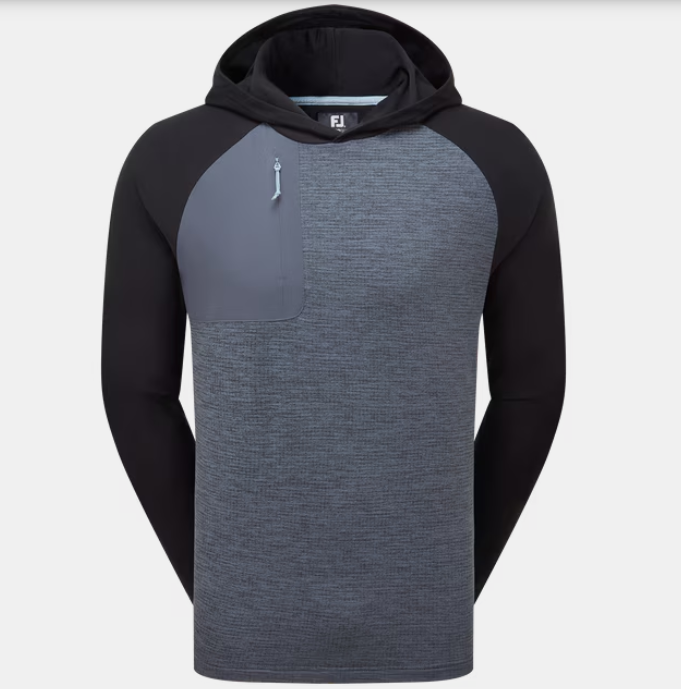 FootJoy ThermoSeries Pullover Hoodie | Charcoal Black