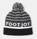 FootJoy Striped Pom Pom Beanie | Charcoal