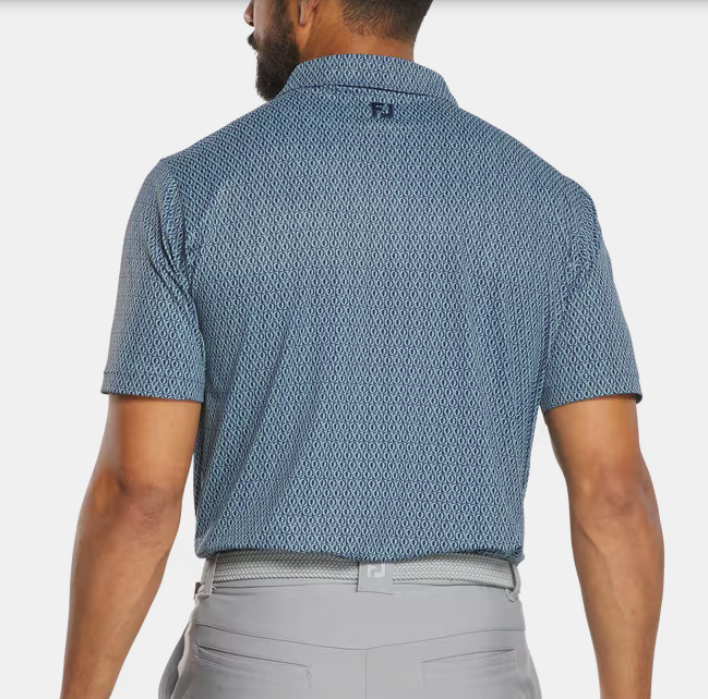 FootJoy Modernist Geo Pique | Blue Steel Navy