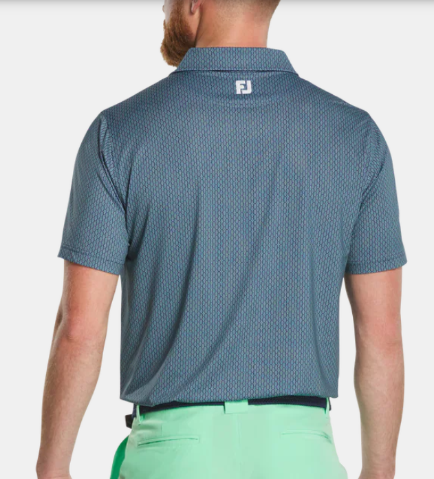 FootJoy Bracket Print Lisle | Navy