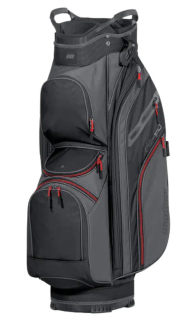 Bag Boy CB- 100 Cart Golf Bag | Charcoal Black Red