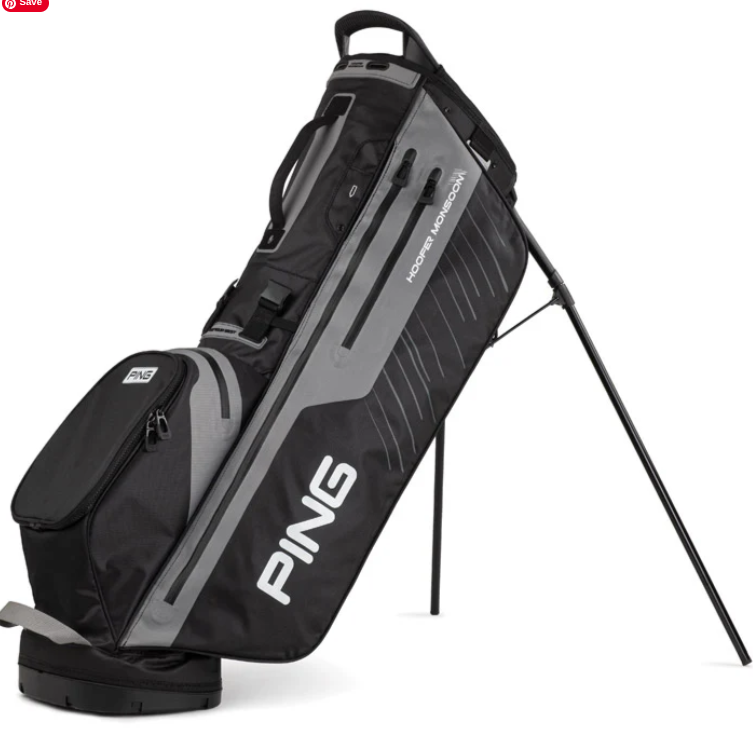 Ping Hoofer Monsoon Stand Bag | Black Grey