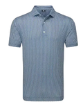 FootJoy Polo Houndstooth Geo Lisle | Dark Denim