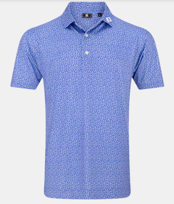 FootJoy Polo Arc Geo Lisle |  Violet White Pink