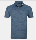 FootJoy Polo Arc Geo Lisle | Navy White Sunshine