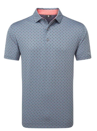 FootJoy Polo Flower Bud Follard | Flint
