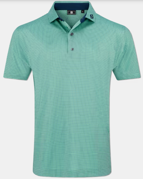 FootJoy Polo Circle Foulard Lisle | Sea Foam Navy