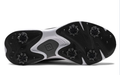 FootJoy Qualifier Wide Spiked Mens Golf Shoe | Black  White  Steel Grey