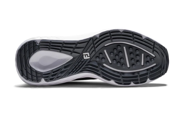 FootJoy Mens QMotion Golf Shoes | Black Ebony Red