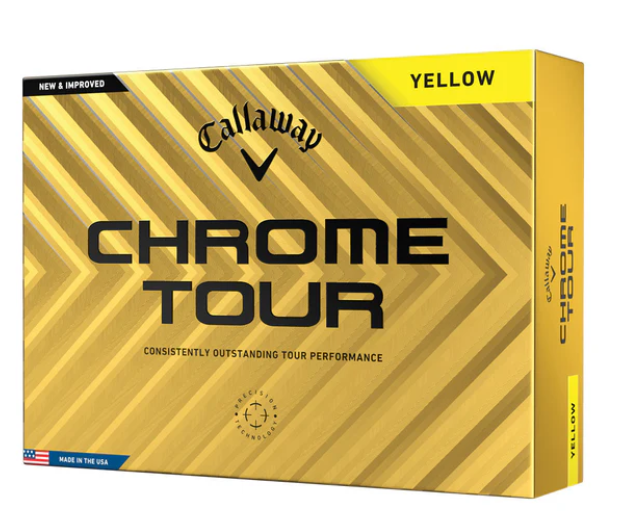 Callaway Chrome Tour '24 Golf Ball - Yellow