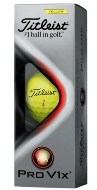 Titleist Pro V1X Yellow Golf Ball